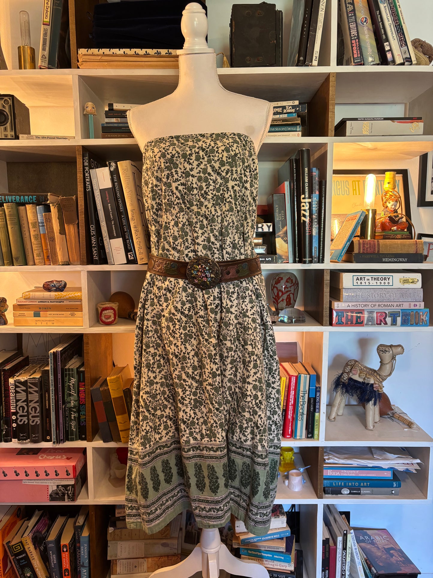 Strapless Floral Dress