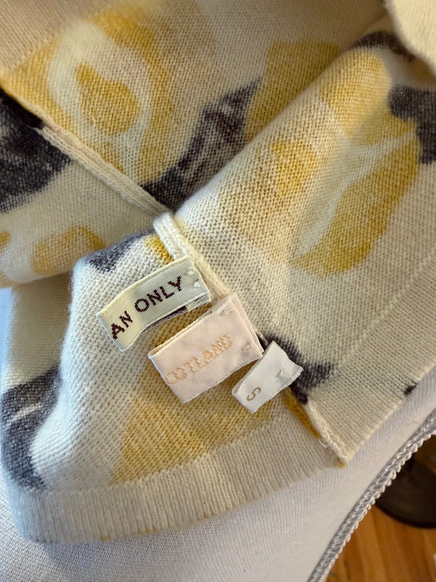Ann Louise Roswald Cashmere Floral Top