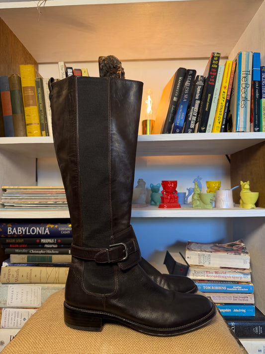 Via Spiga Leather Riding boots 39