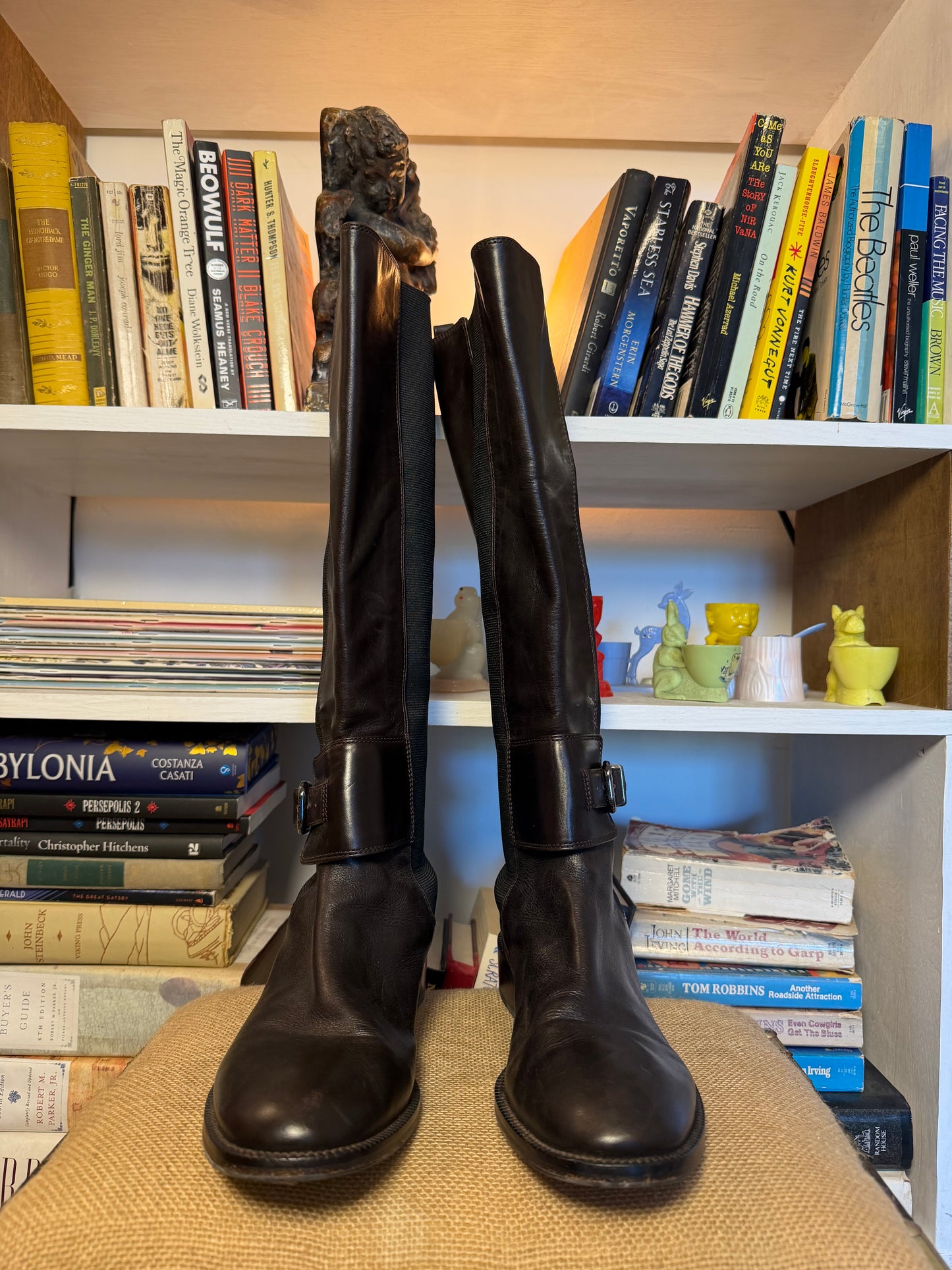 Via Spiga Leather Riding boots 39