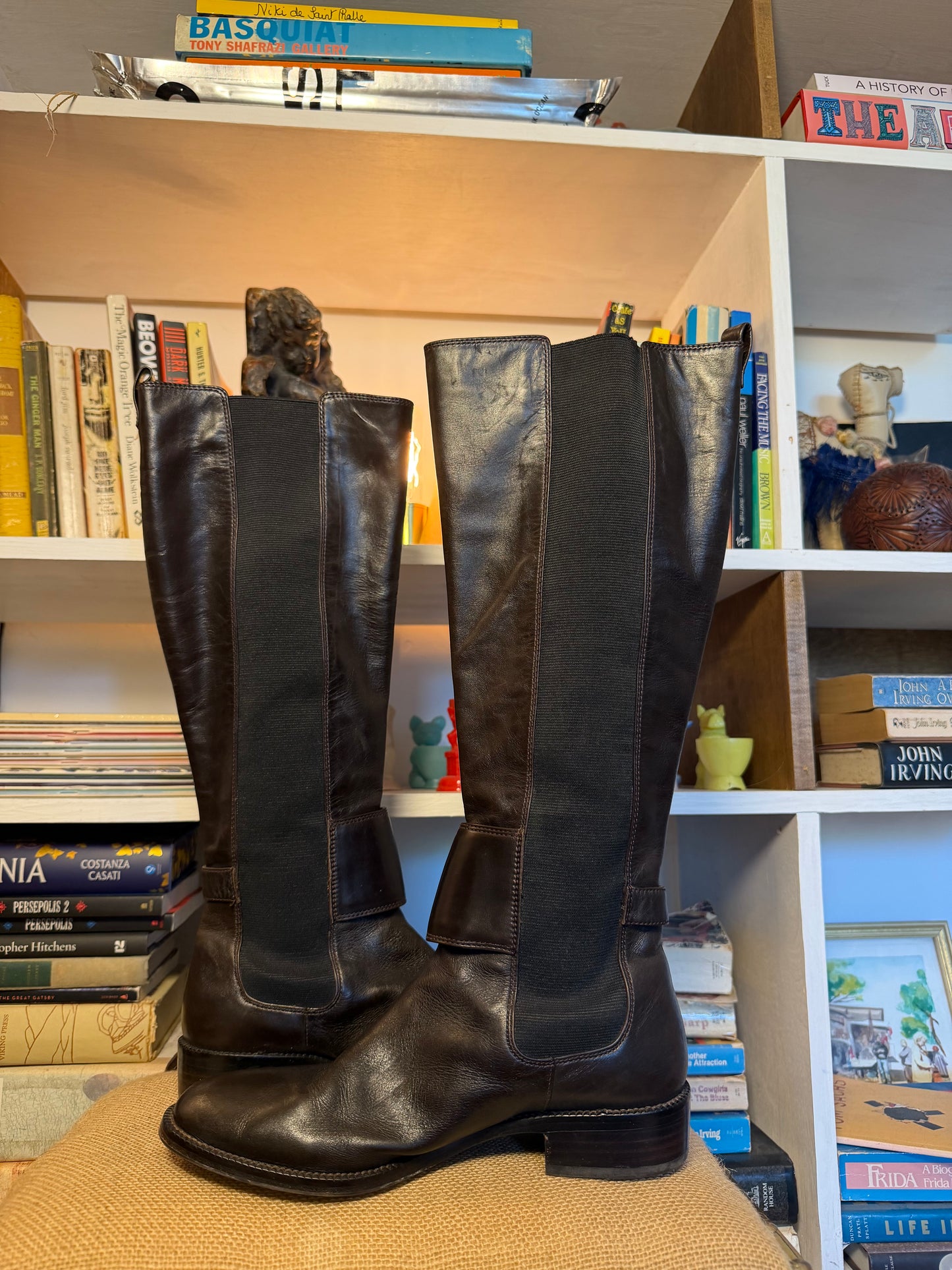 Via Spiga Leather Riding boots 39