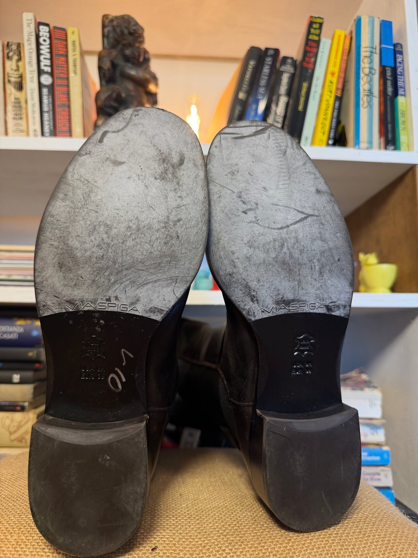Via Spiga Leather Riding boots 39