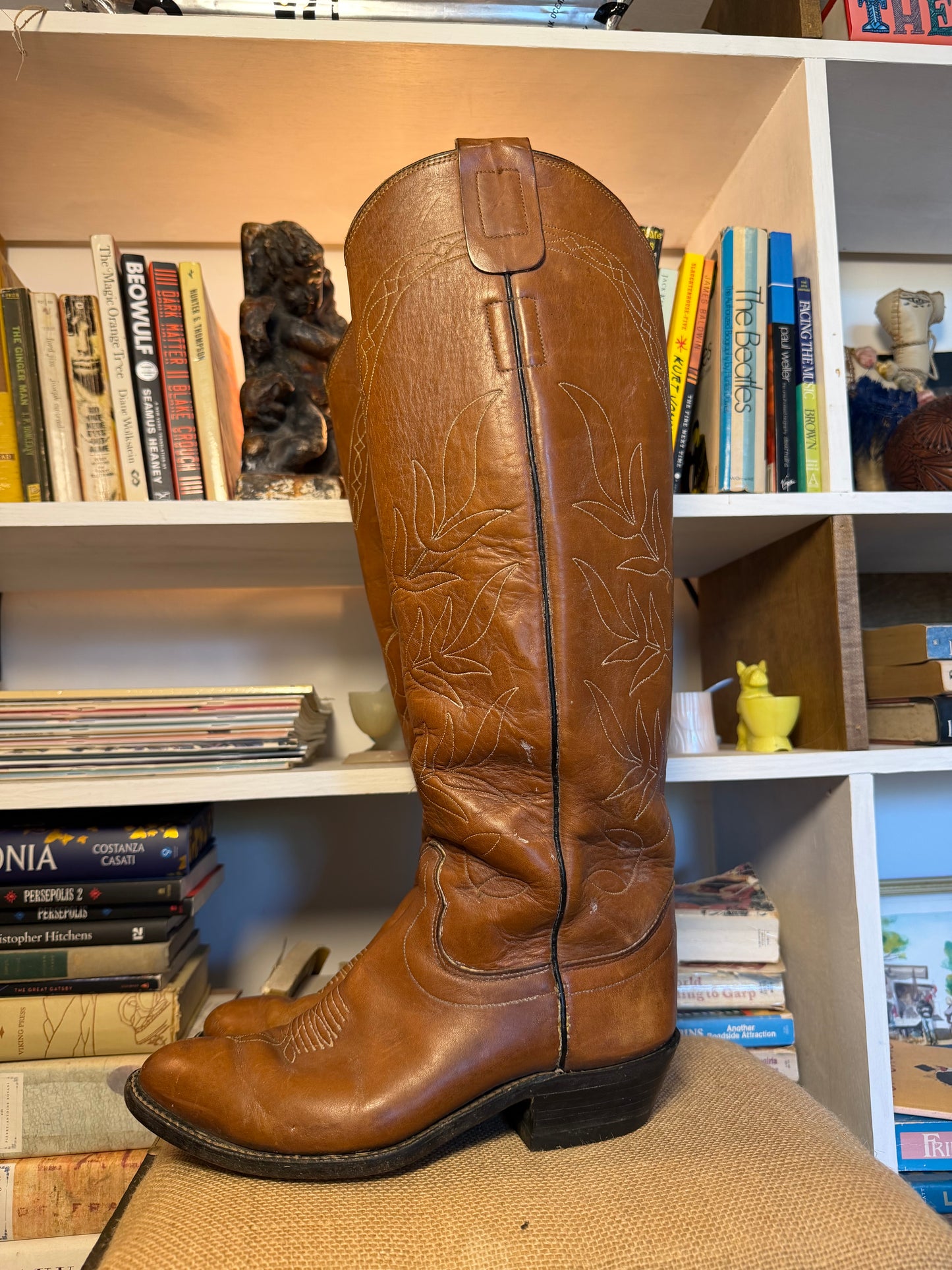 The Tackeria Vintage Mule Cowboy Boots 9.5