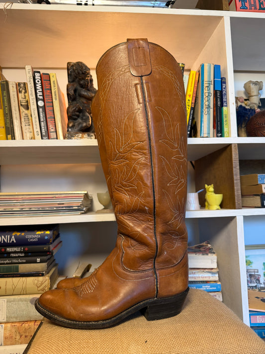 The Tackeria Vintage Mule Cowboy Boots 9.5