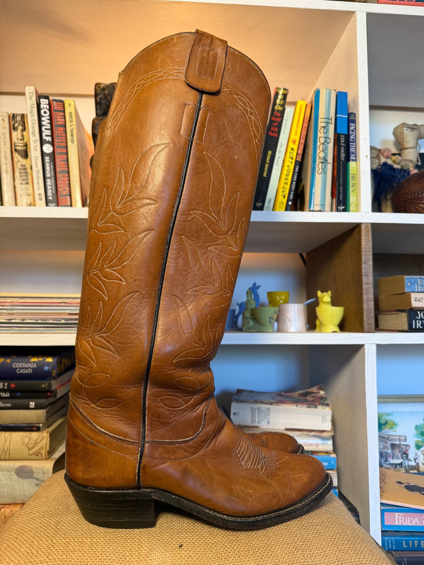 The Tackeria Vintage Mule Cowboy Boots 9.5