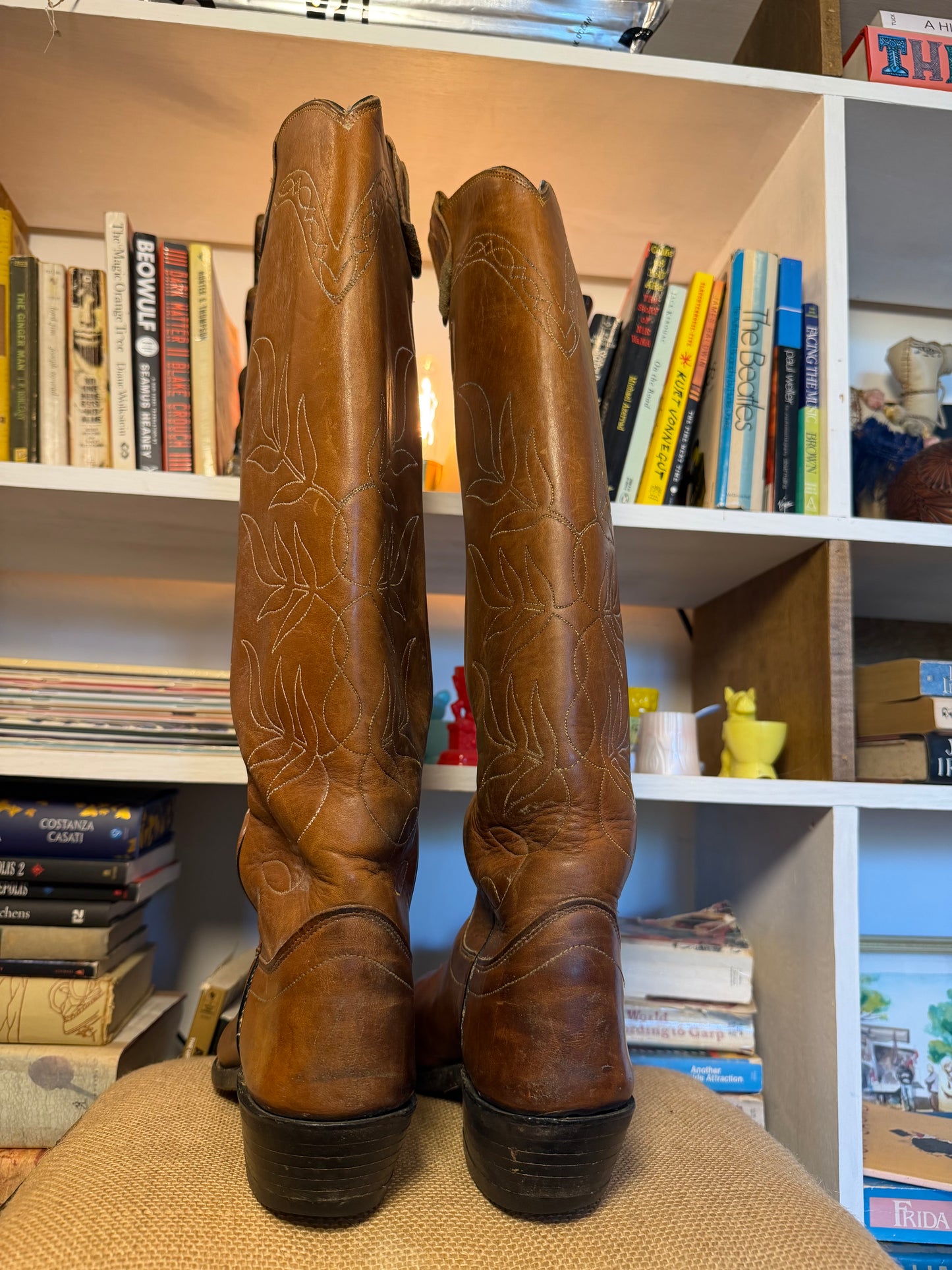 The Tackeria Vintage Mule Cowboy Boots 9.5