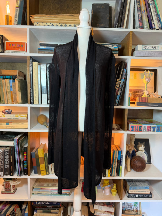 Donna Karan Cashmere Open Knit Cardigan