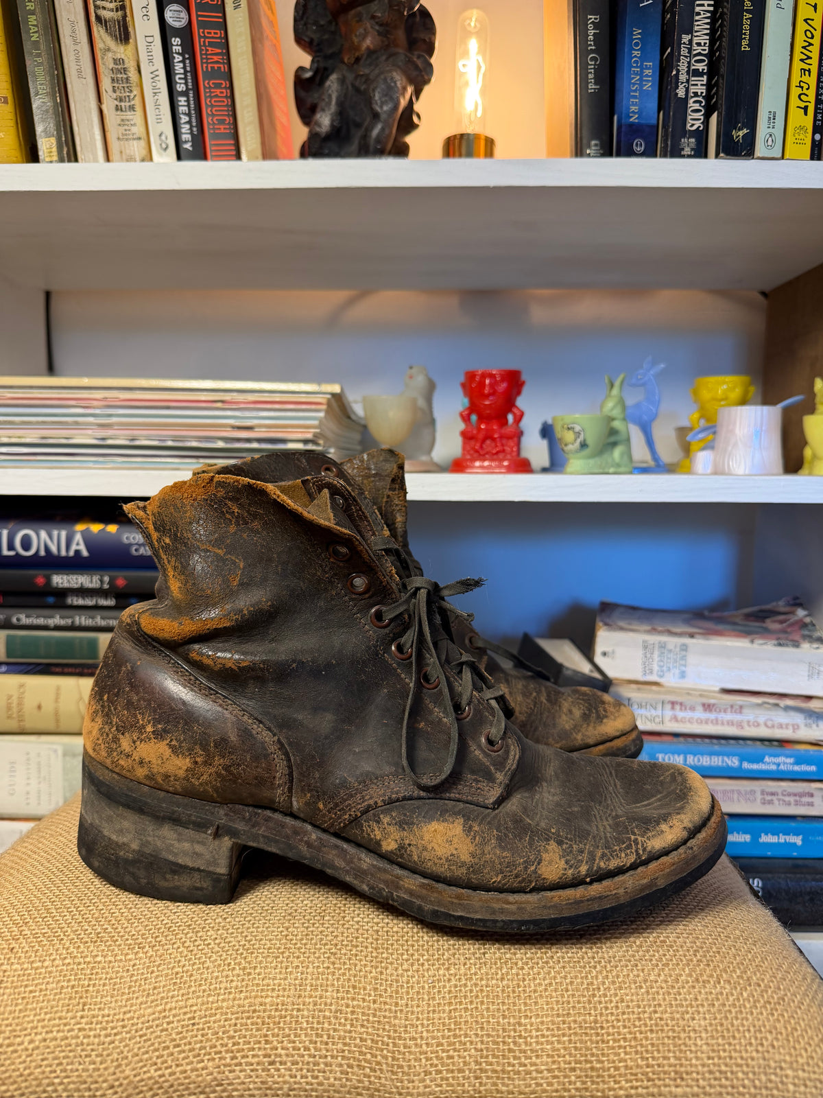 1940s Roughout Leather Service Boots 8