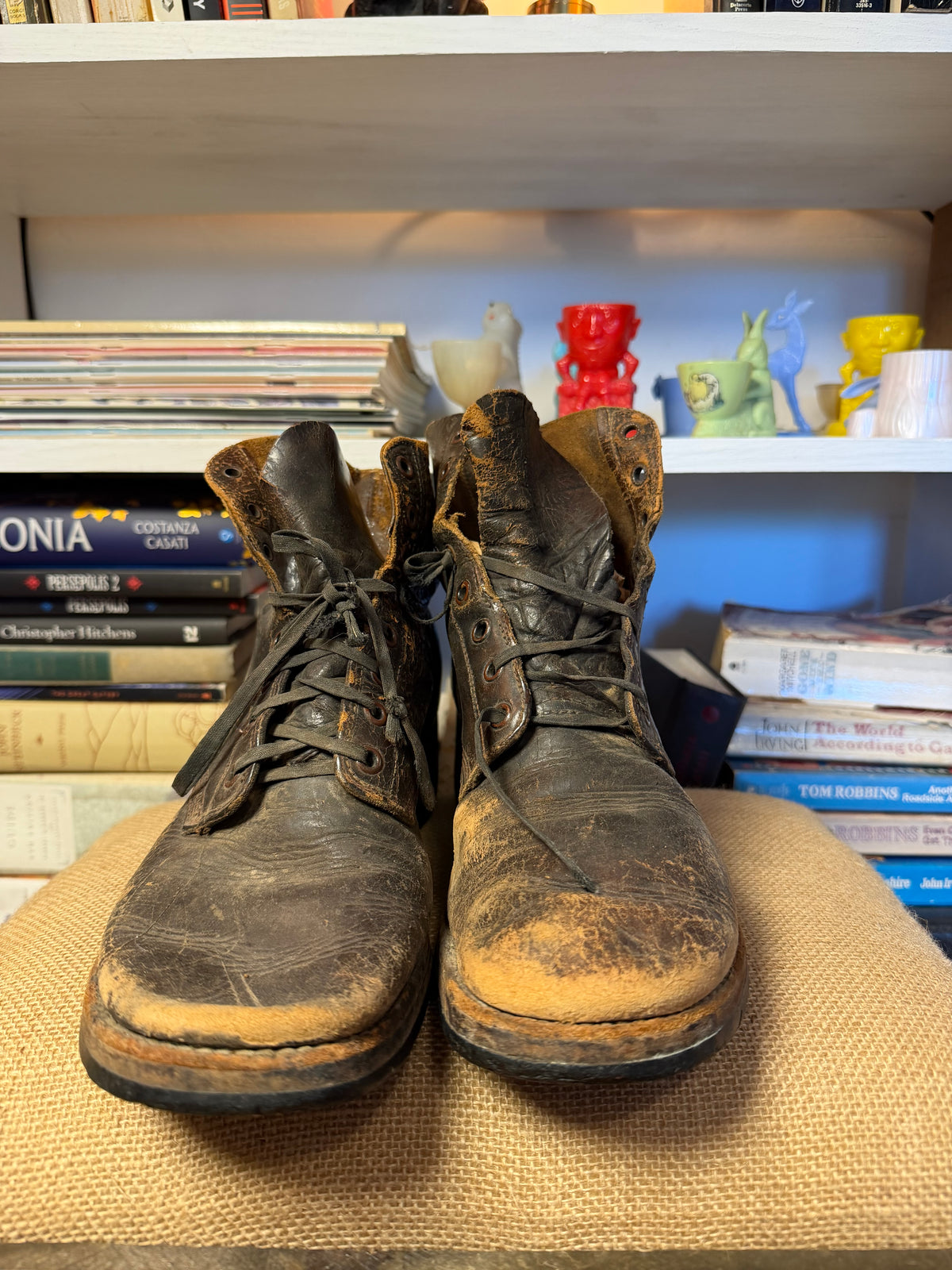 1940s Roughout Leather Service Boots 8