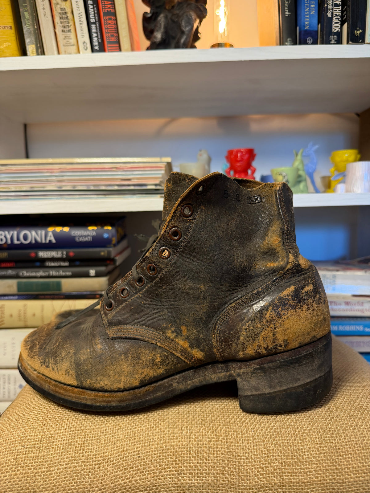 1940s Roughout Leather Service Boots 8