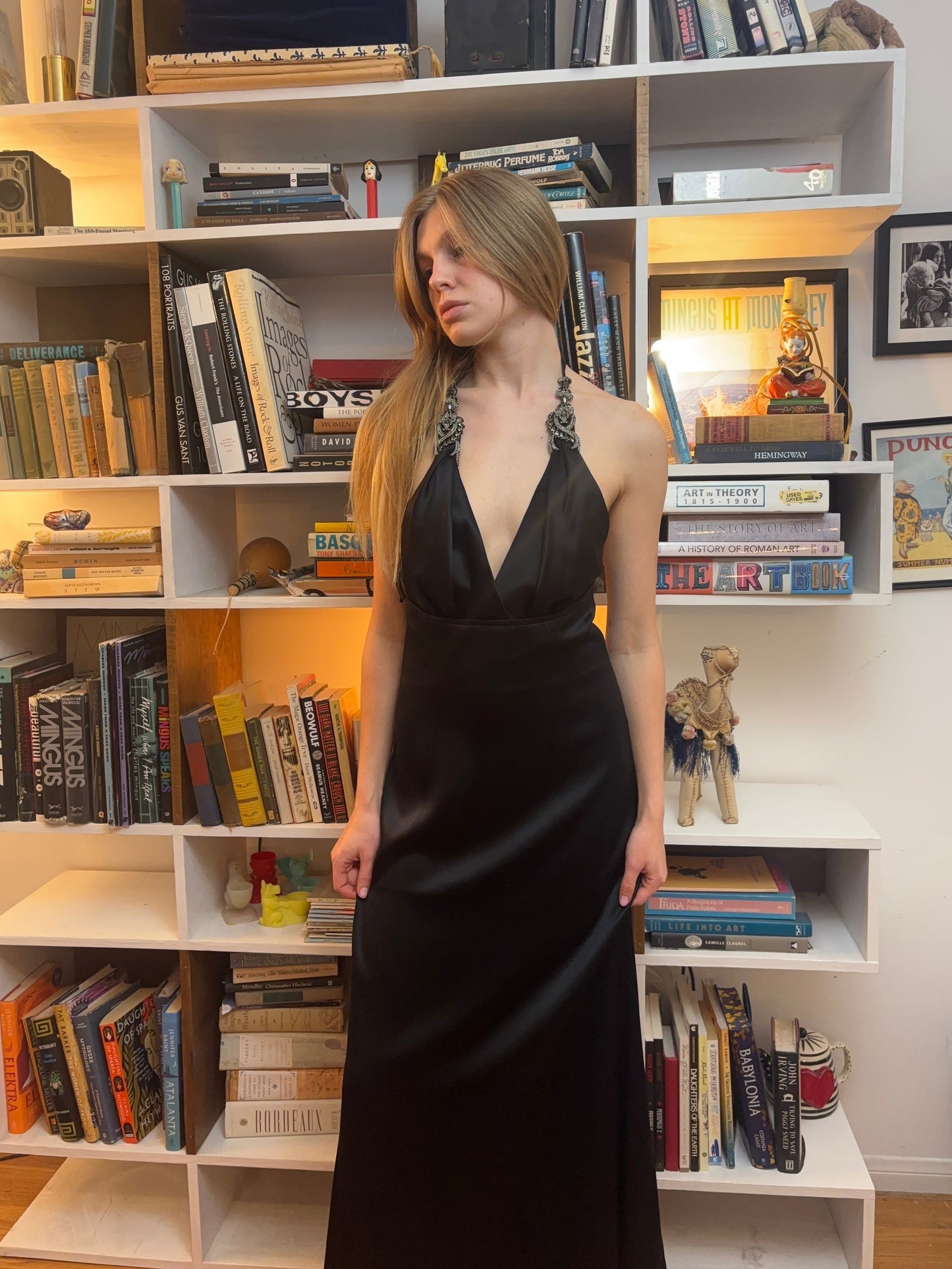 Badgley Mischka Satin Gown