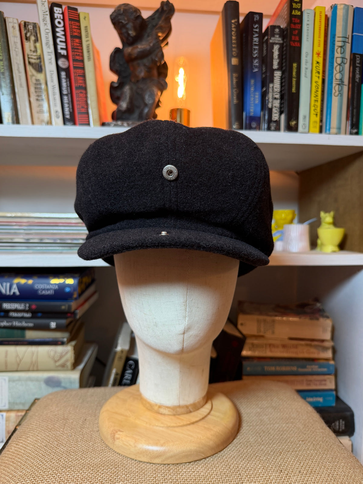 EK by New Era Black Wool Newsboy Cap
