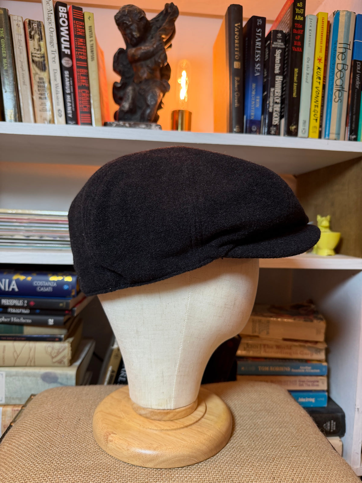 EK by New Era Black Wool Newsboy Cap