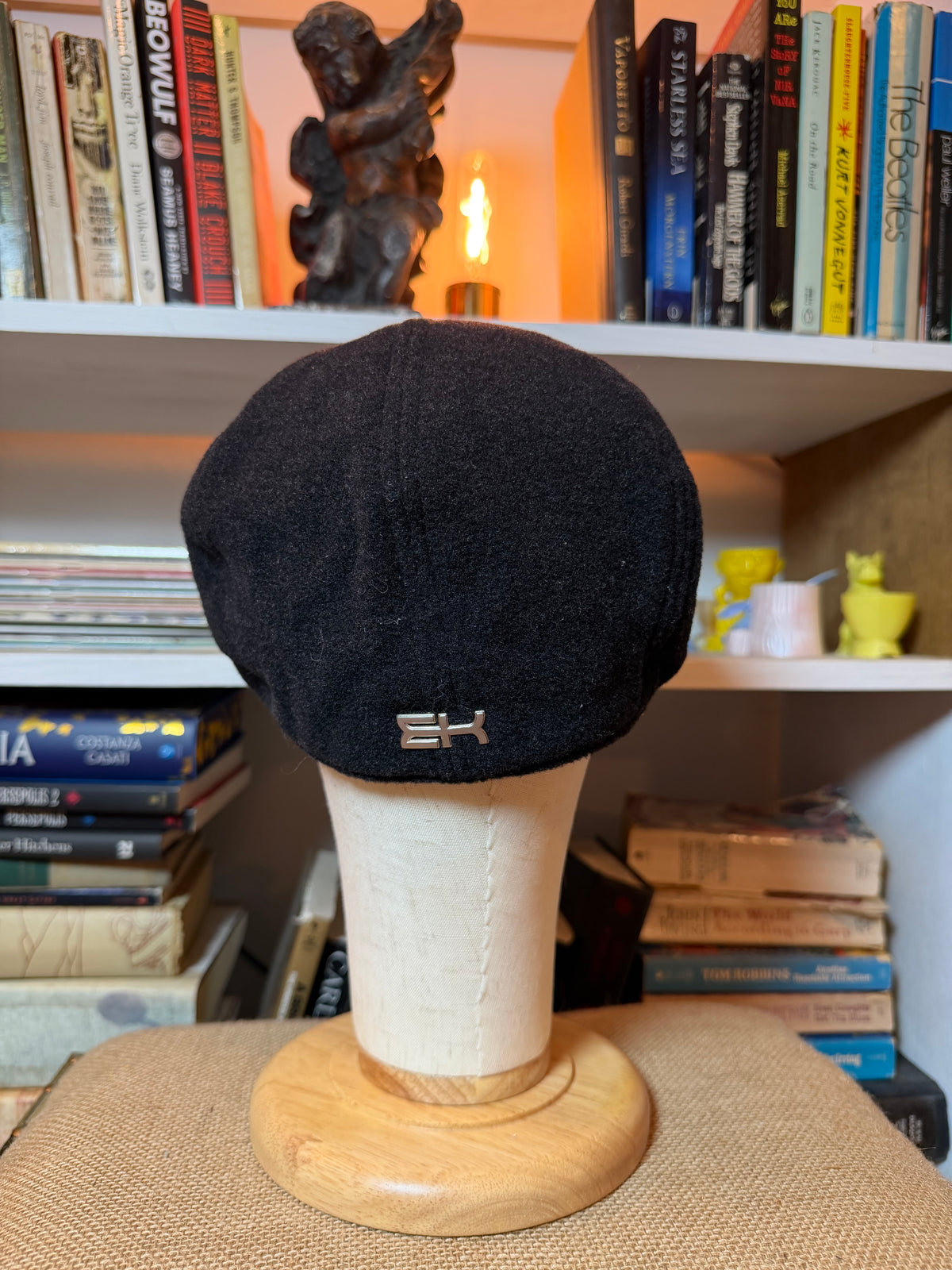 EK by New Era Black Wool Newsboy Cap