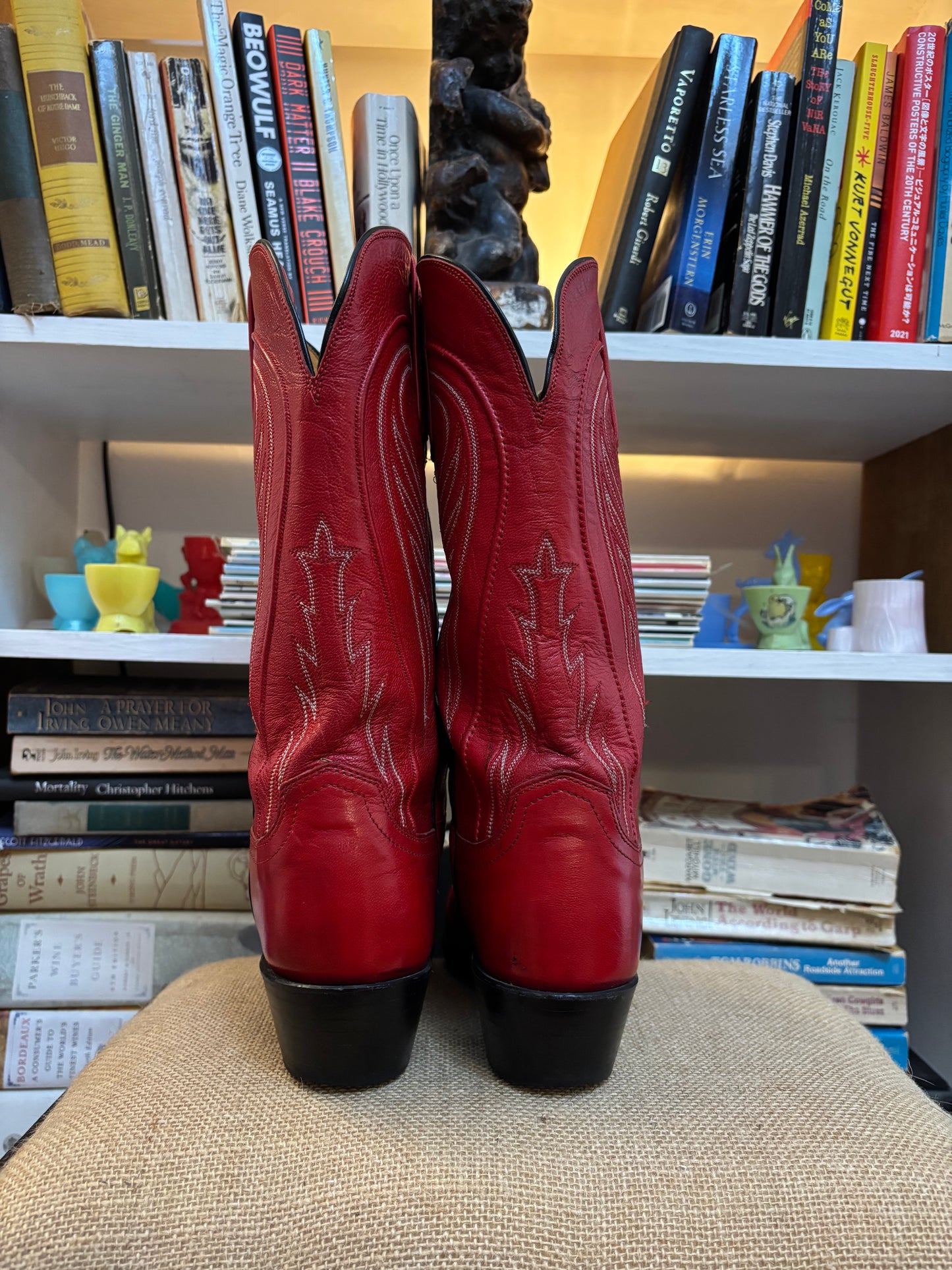 1883 Lucchese Red Cowboy Boots 7.5
