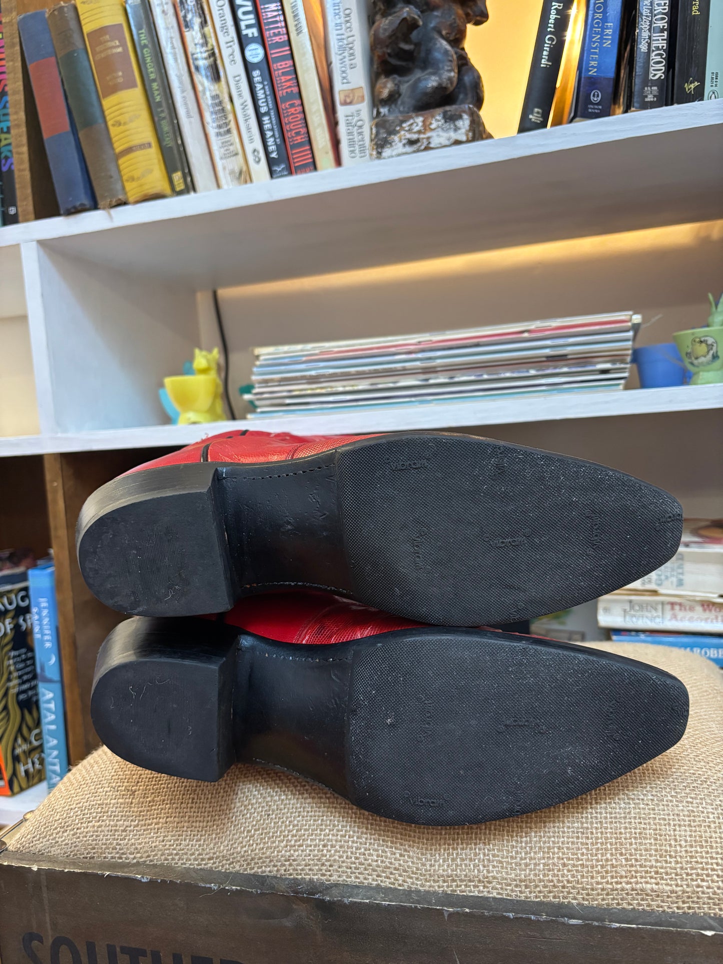 1883 Lucchese Red Cowboy Boots 7.5