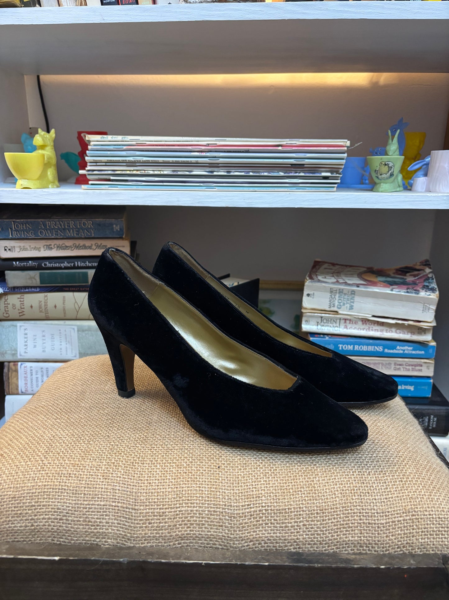 Proxy Velvet Heels 7.5