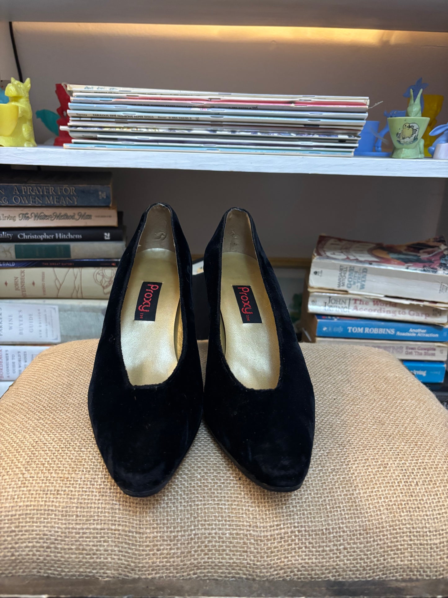 Proxy Velvet Heels 7.5