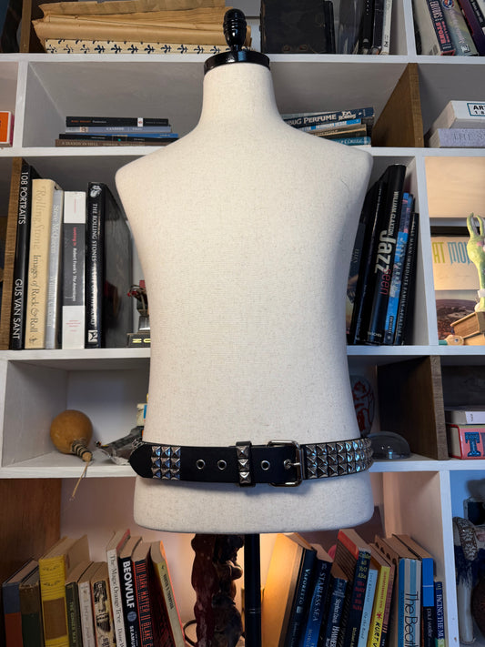 Studded Leather Belt