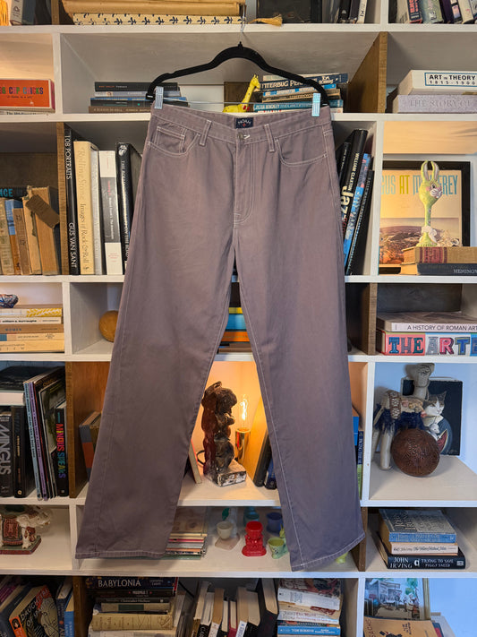 Noah Grey Contrast Stitch Jeans