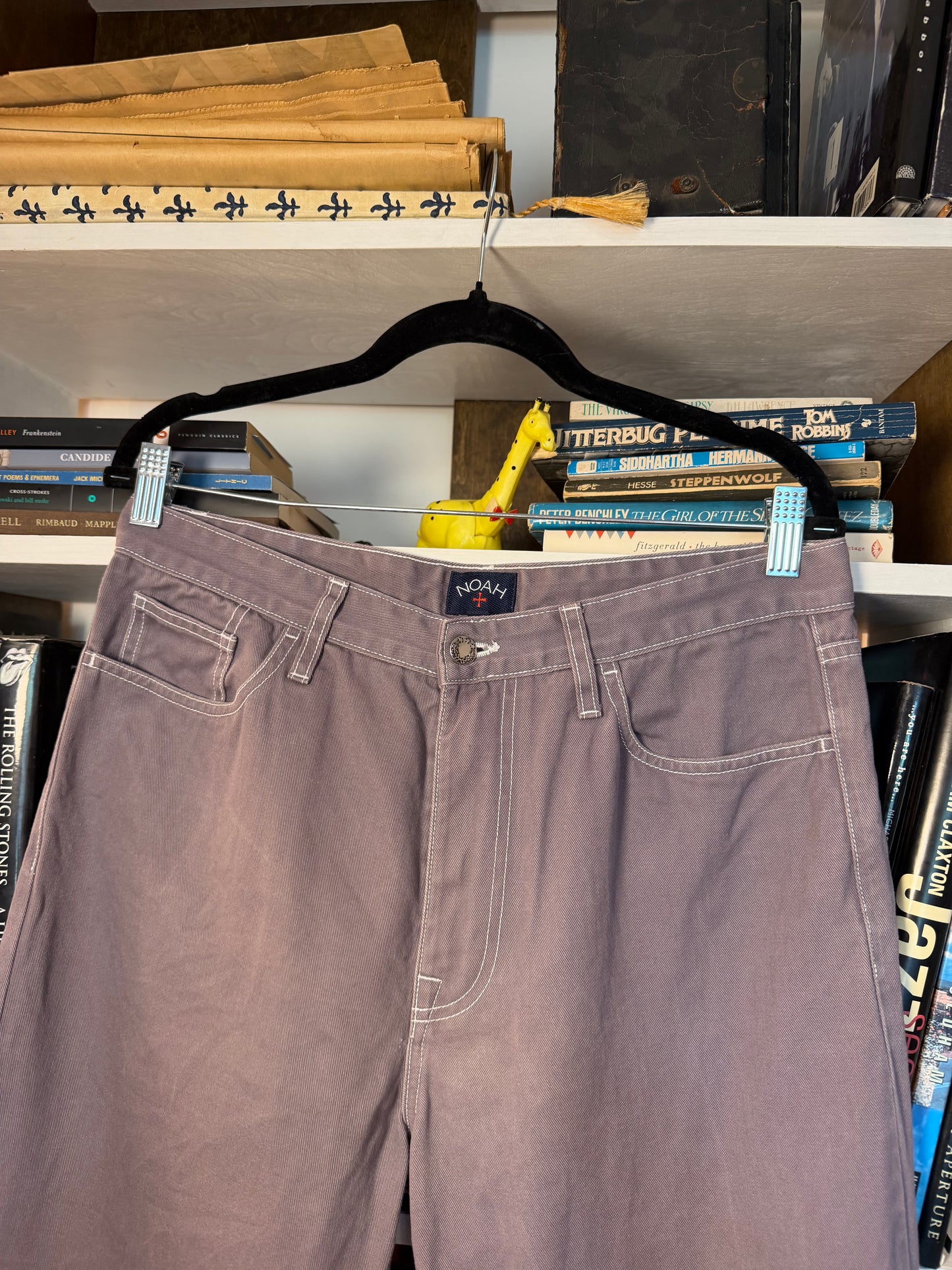 Noah Grey Contrast Stitch Jeans
