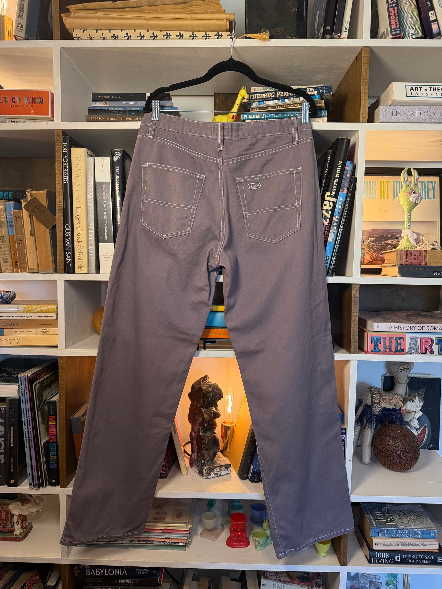 Noah Grey Contrast Stitch Jeans