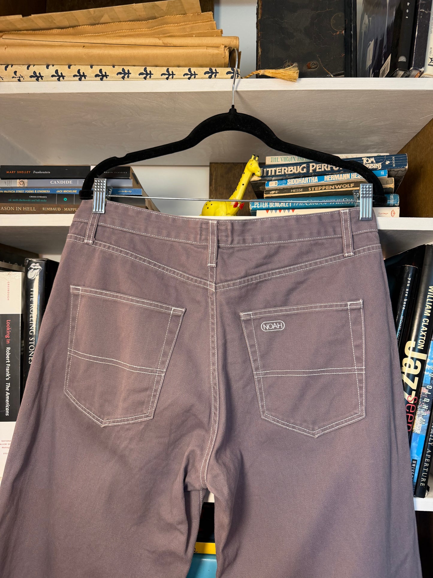 Noah Grey Contrast Stitch Jeans
