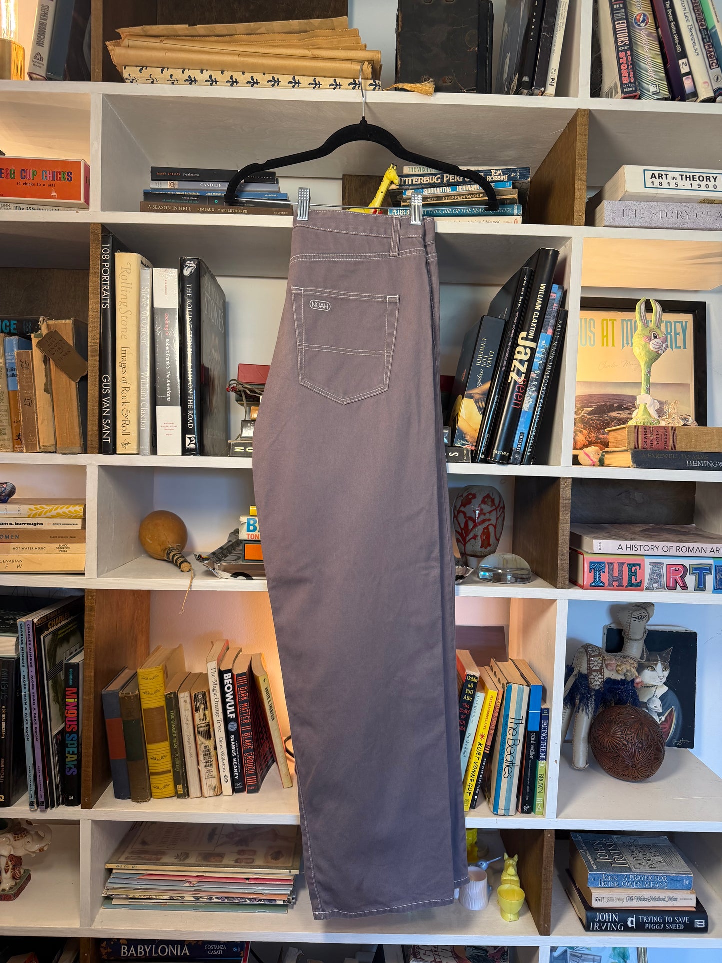Noah Grey Contrast Stitch Jeans