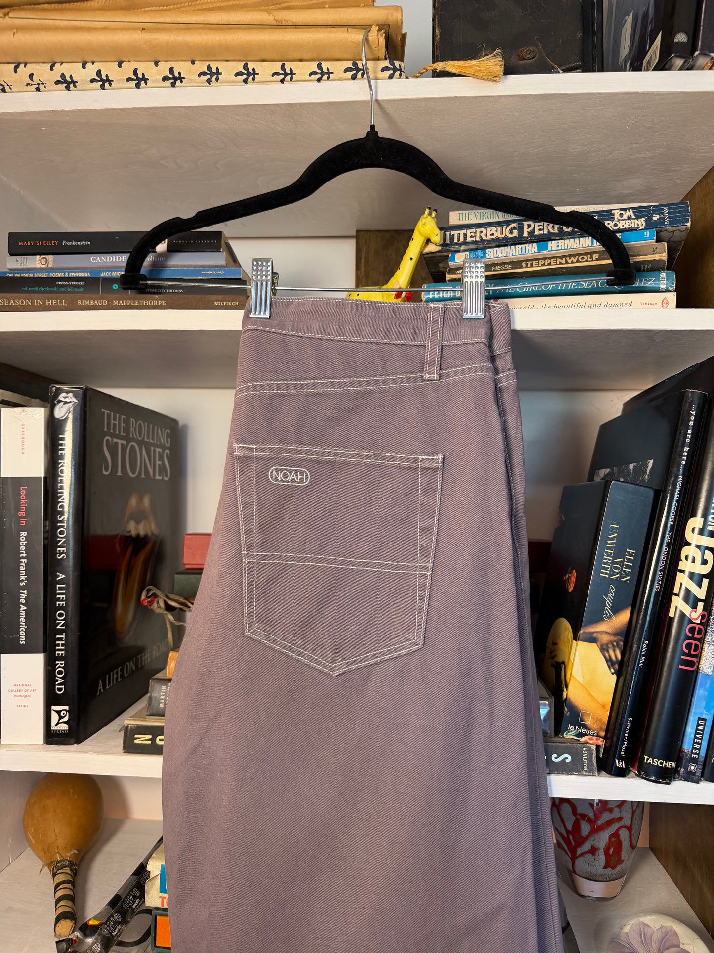 Noah Grey Contrast Stitch Jeans