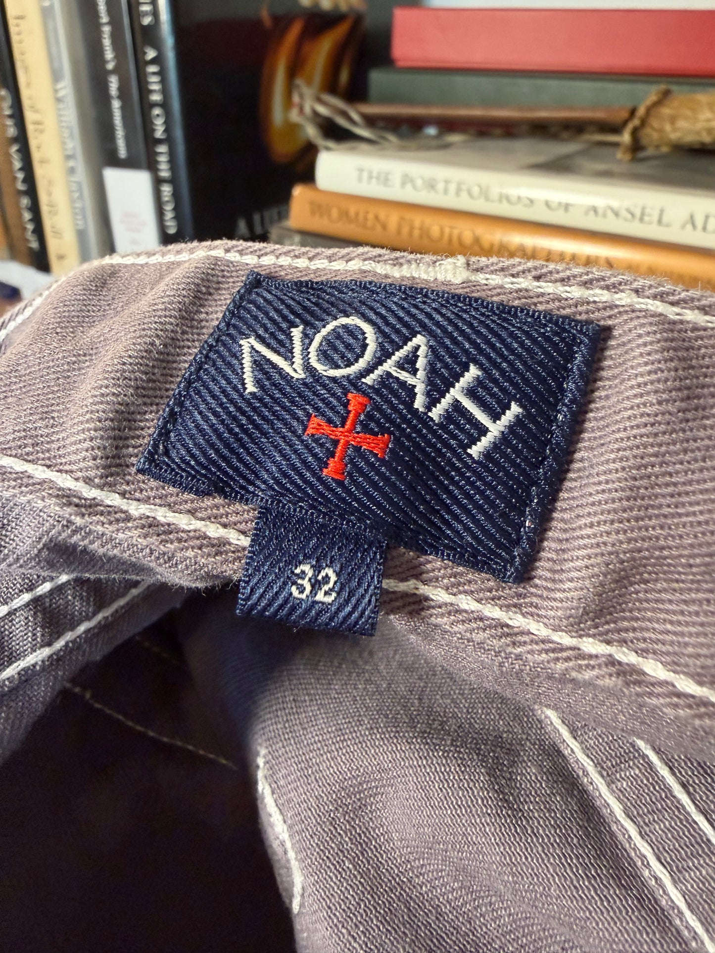 Noah Grey Contrast Stitch Jeans