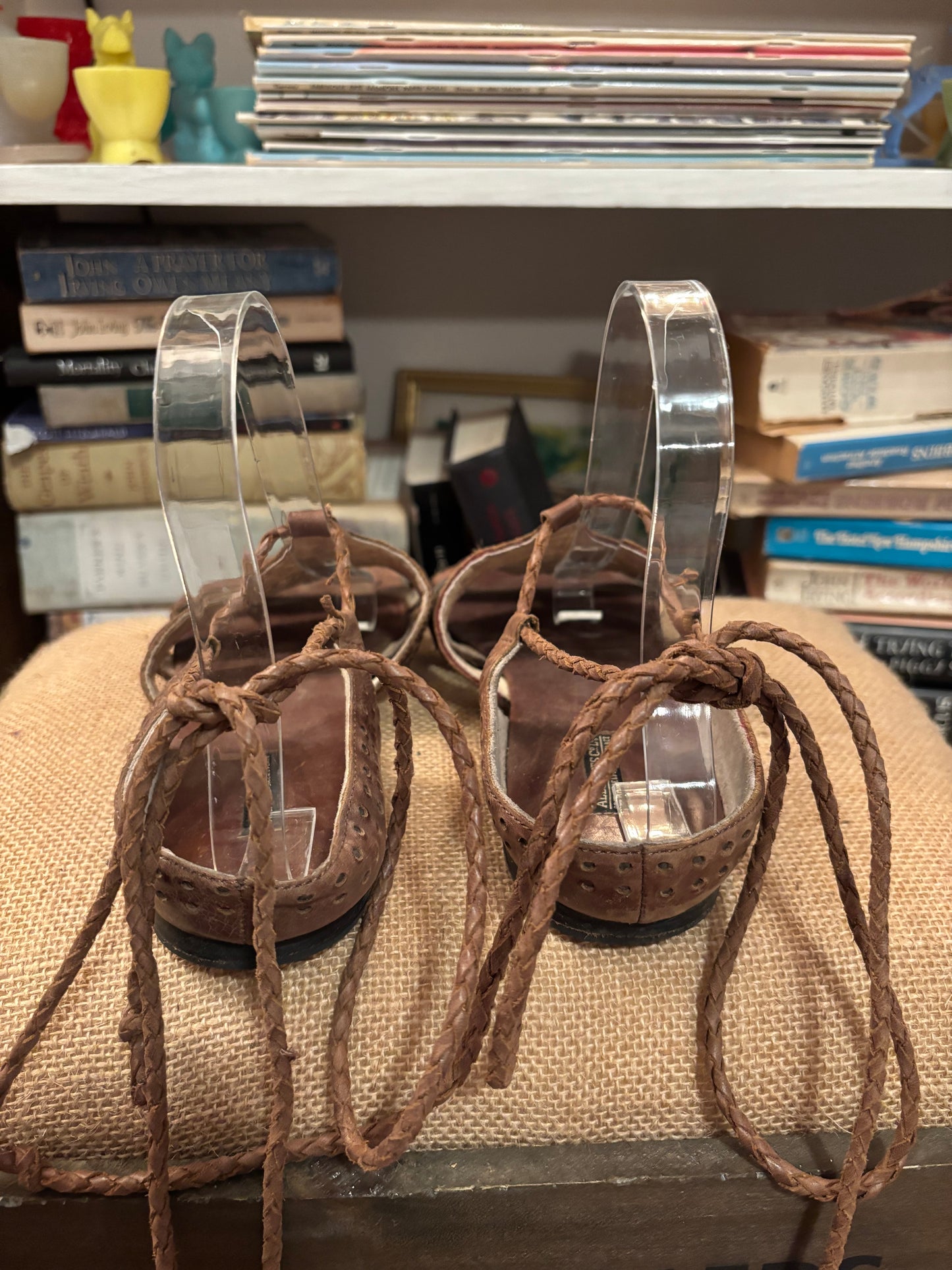 All Saints Leather Gladiator Sandals 38