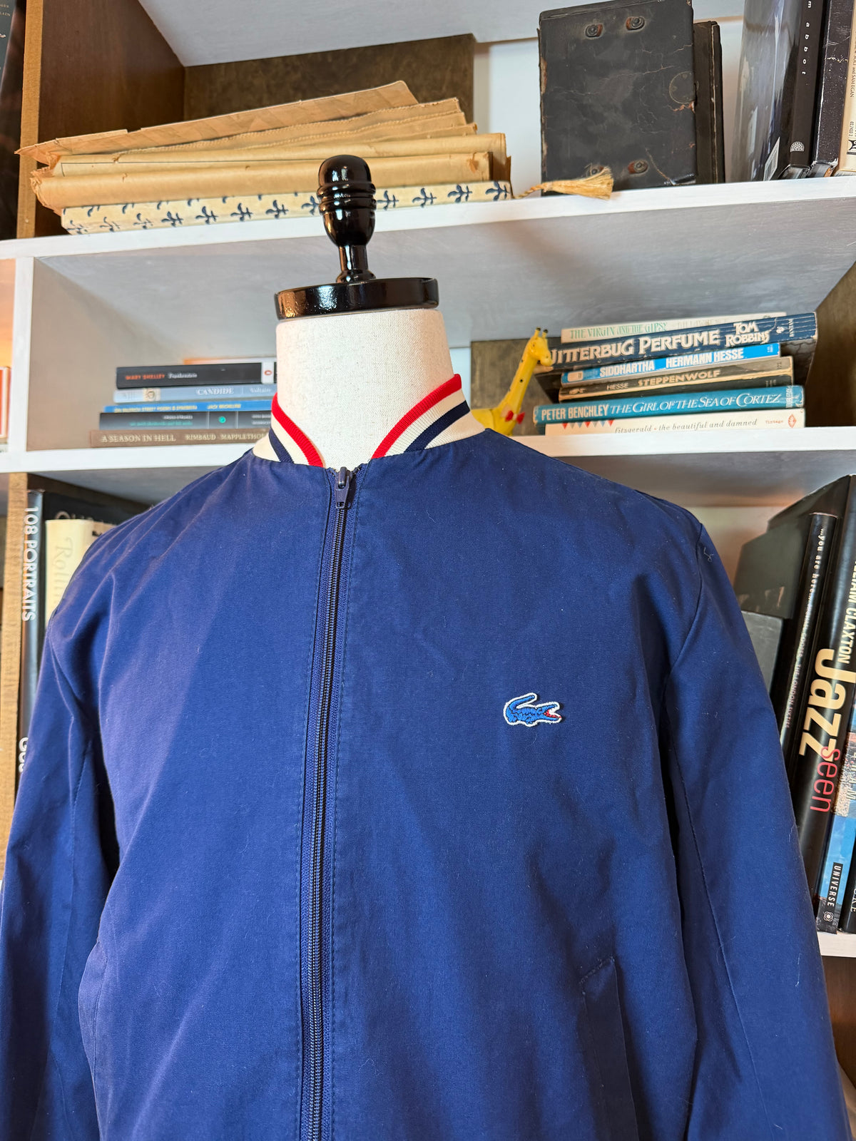IZOD Lacoste Tri-Stripe Bomber Jacket