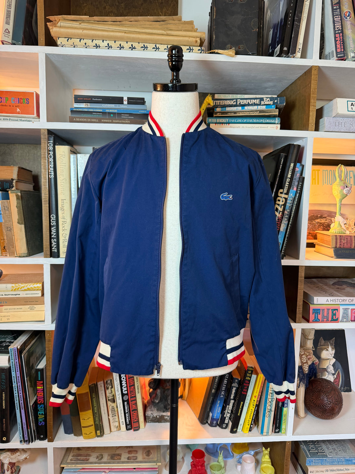 IZOD Lacoste Tri-Stripe Bomber Jacket