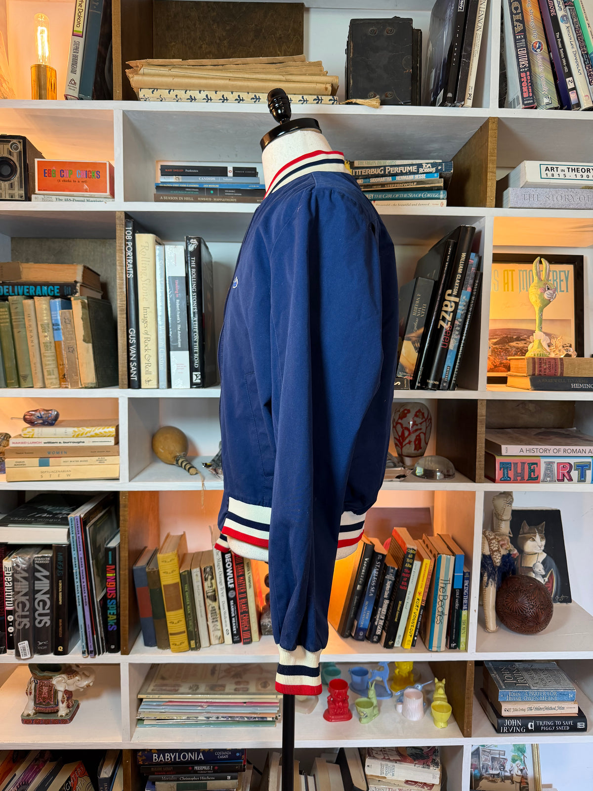 IZOD Lacoste Tri-Stripe Bomber Jacket