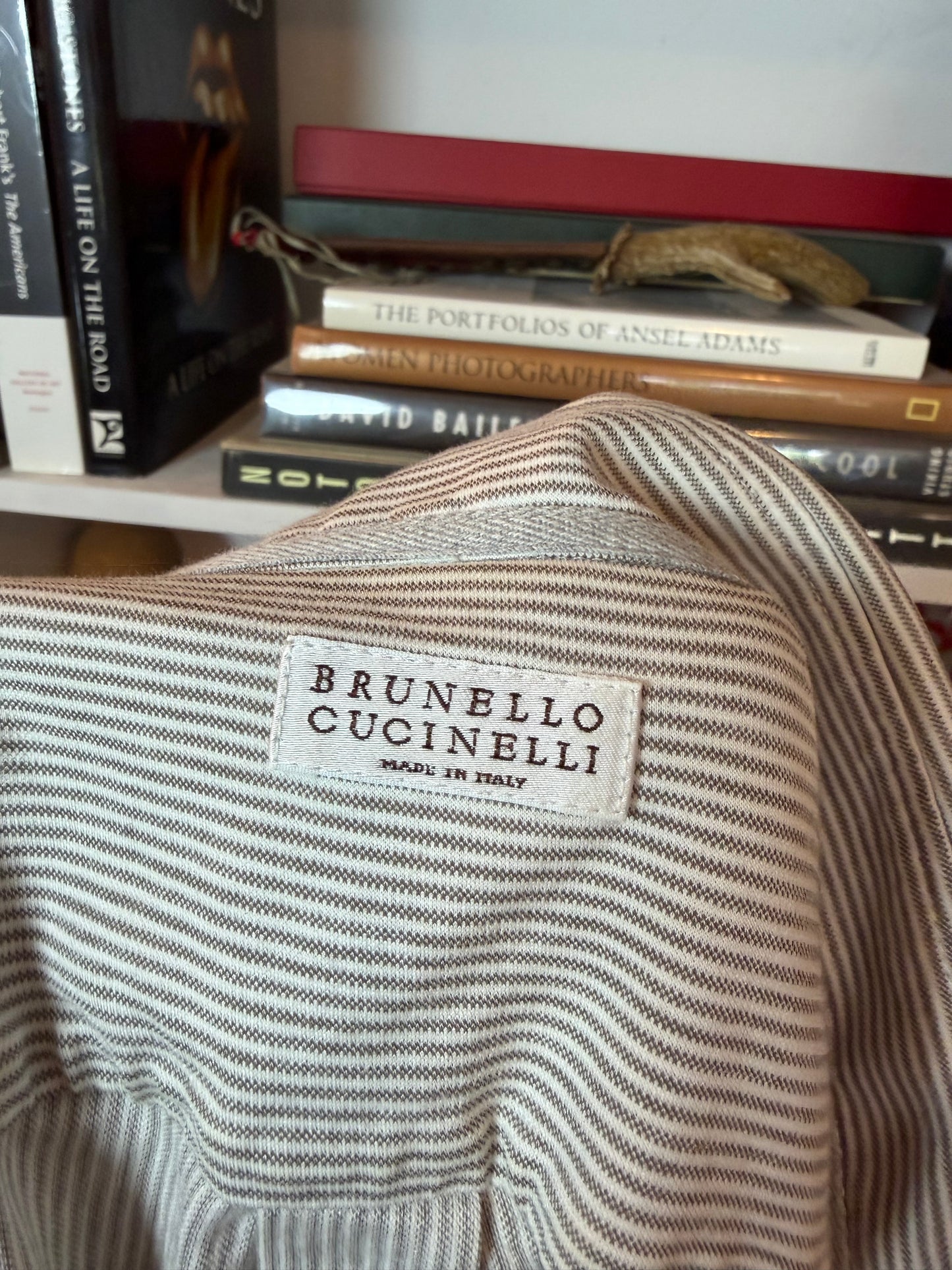 Brunello Cucinelli Striped Button Up Shirt