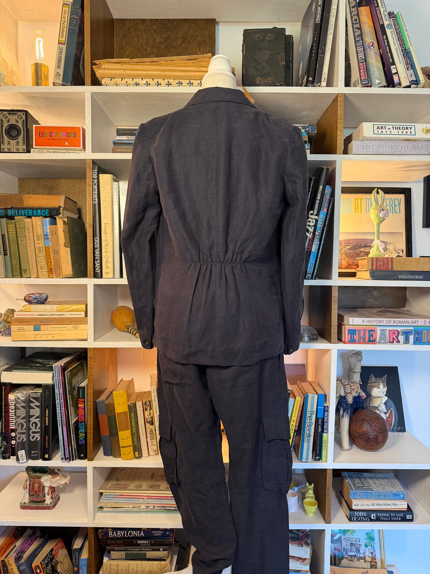 Ulla Johnson Linen Blazer & Cargo Pant Suit Set — Size 6