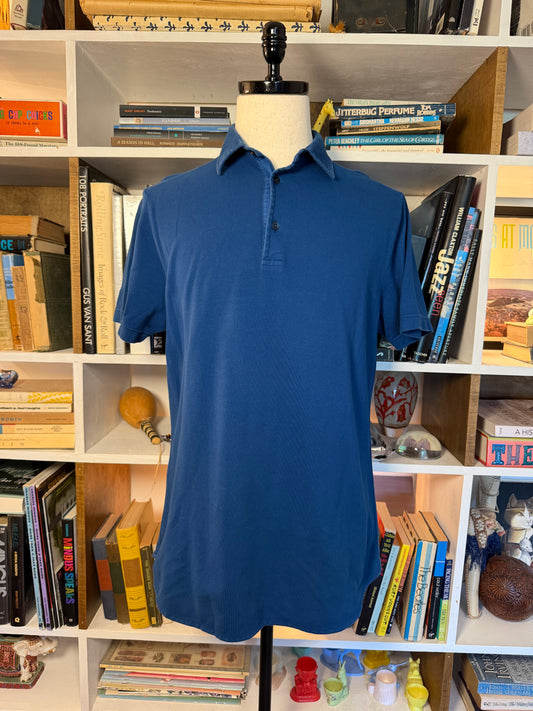 Loro Piana Blue Cotton Polo Shirt