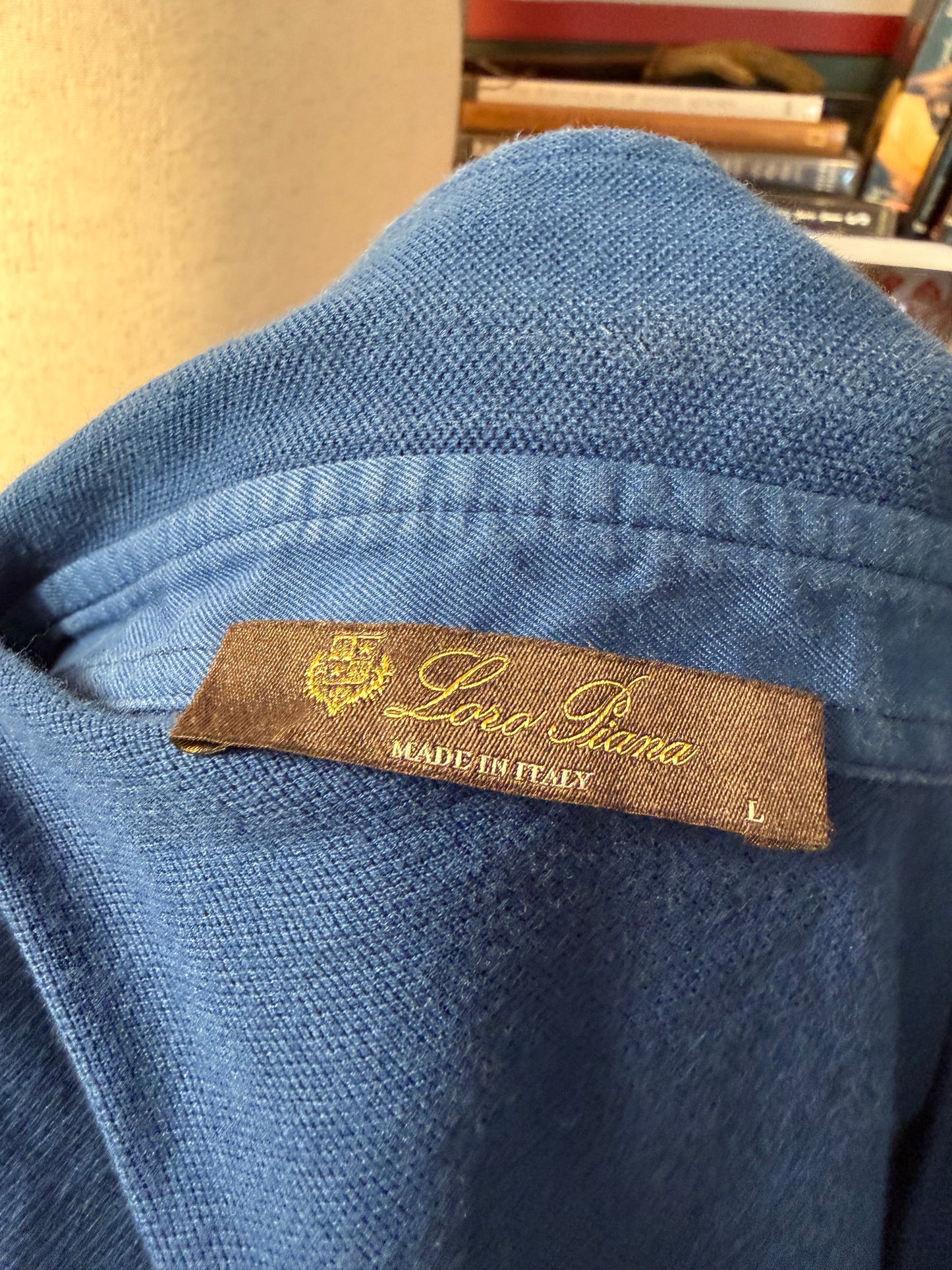 Loro Piana Blue Cotton Polo Shirt