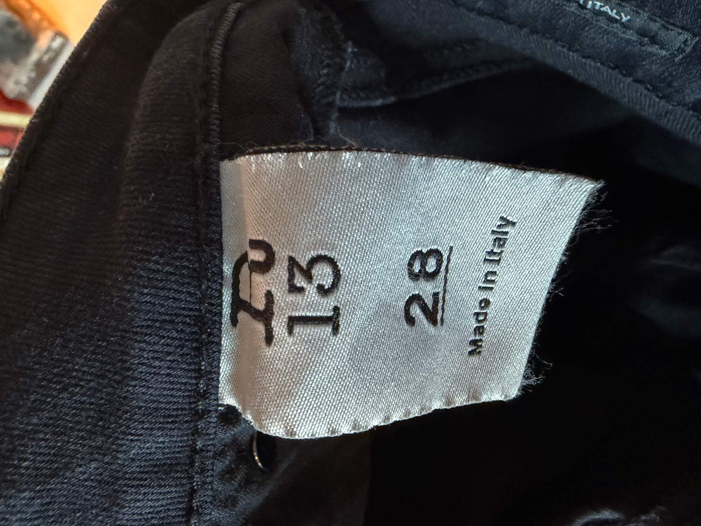 R13 Leather Chaps Jeans