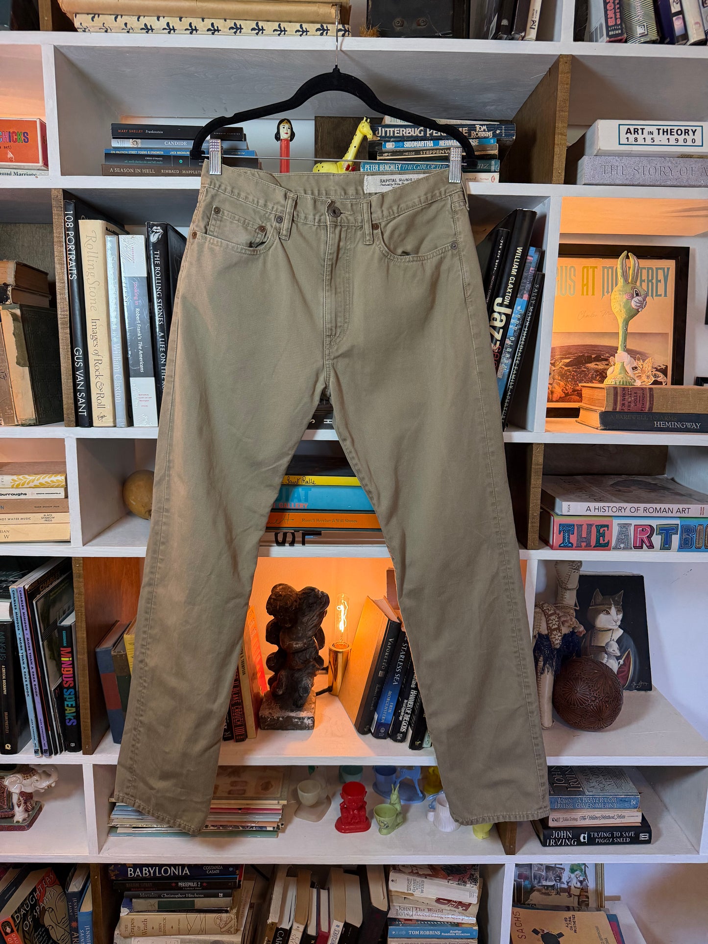 Kapital Khaki 5-Pocket Straight Pants — Size 32
