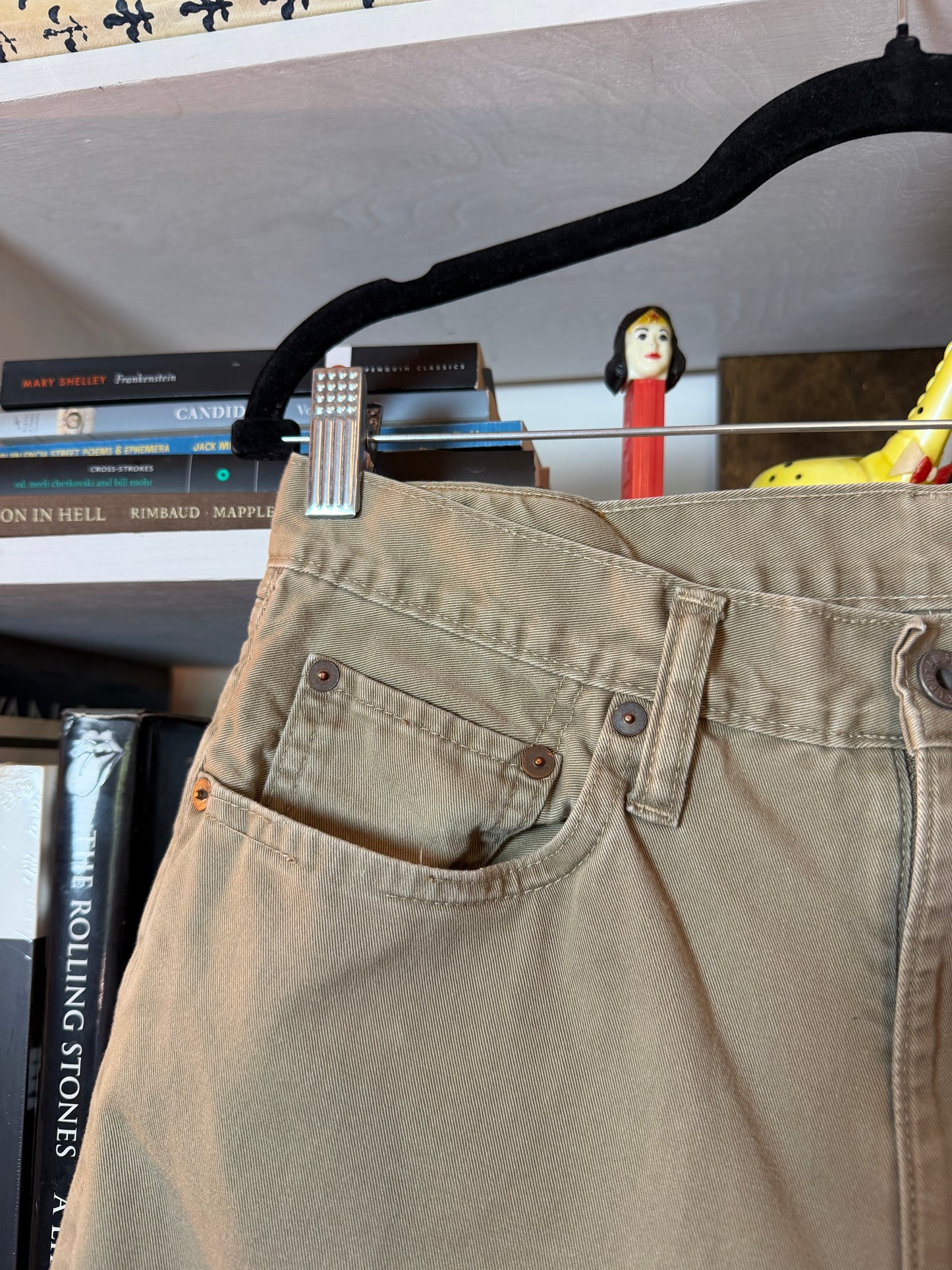 Kapital Khaki 5-Pocket Straight Pants — Size 32
