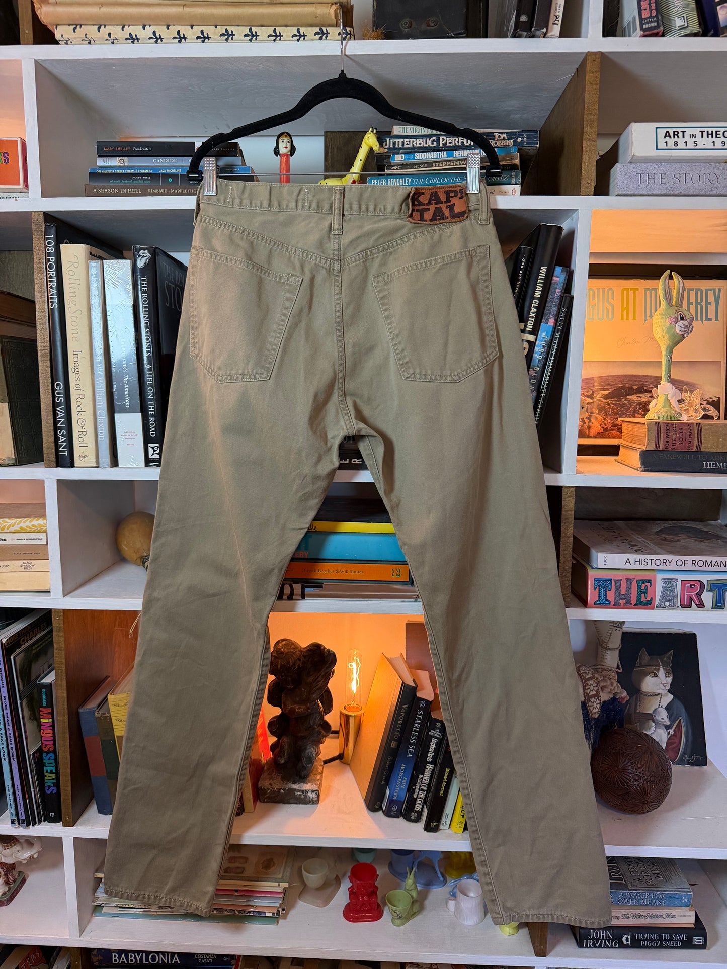 Kapital Khaki 5-Pocket Straight Pants — Size 32