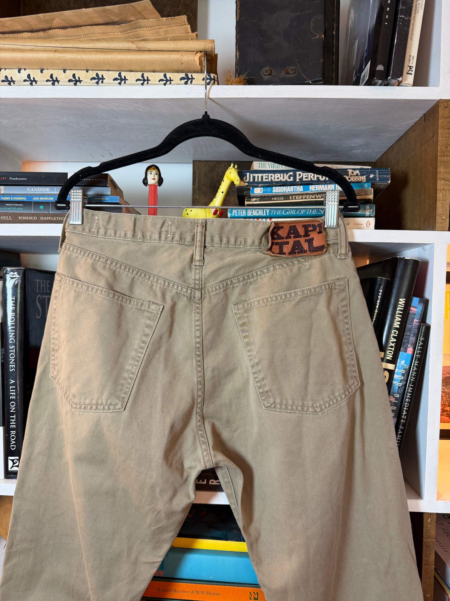 Kapital Khaki 5-Pocket Straight Pants — Size 32