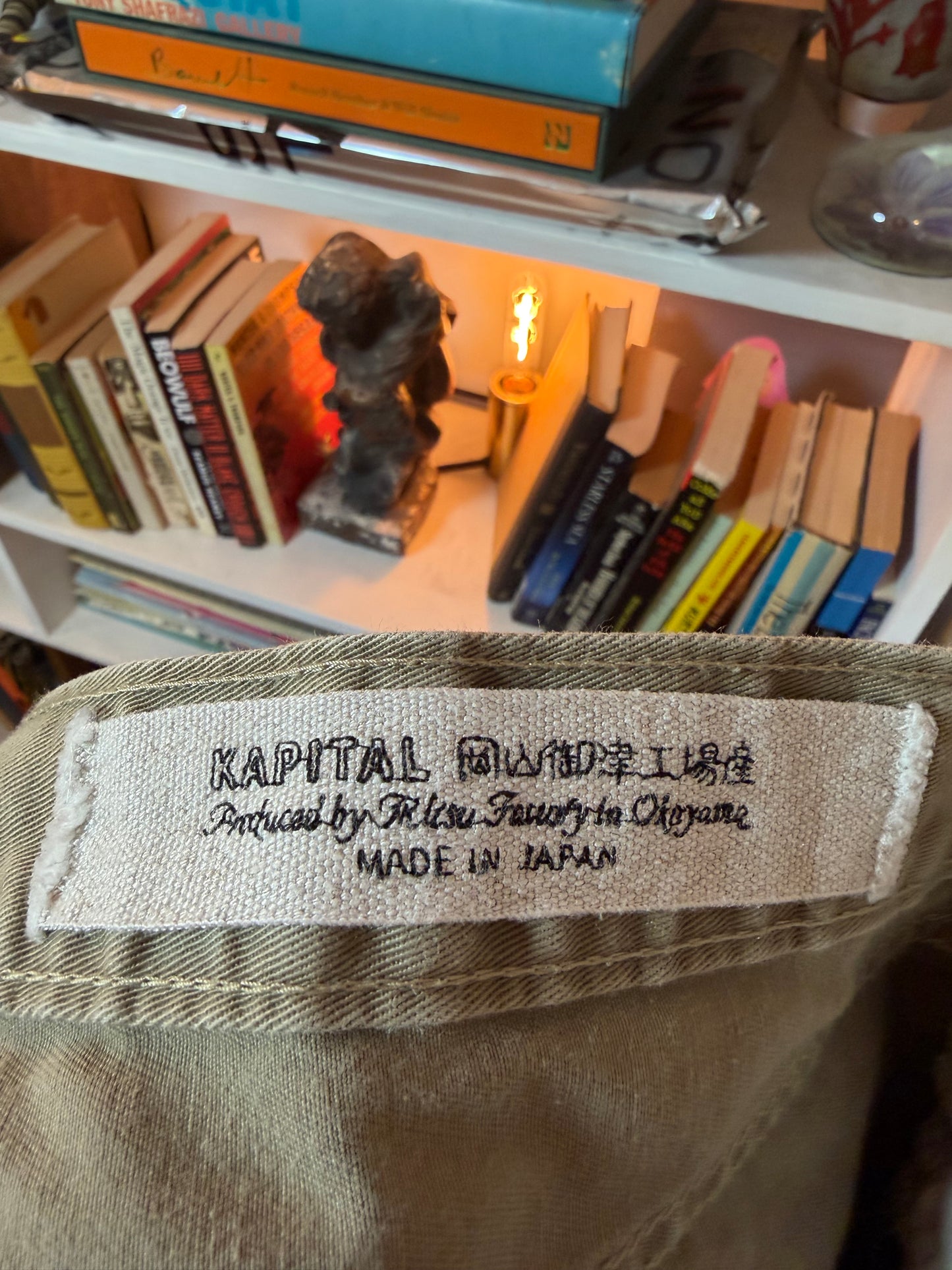 Kapital Khaki 5-Pocket Straight Pants — Size 32