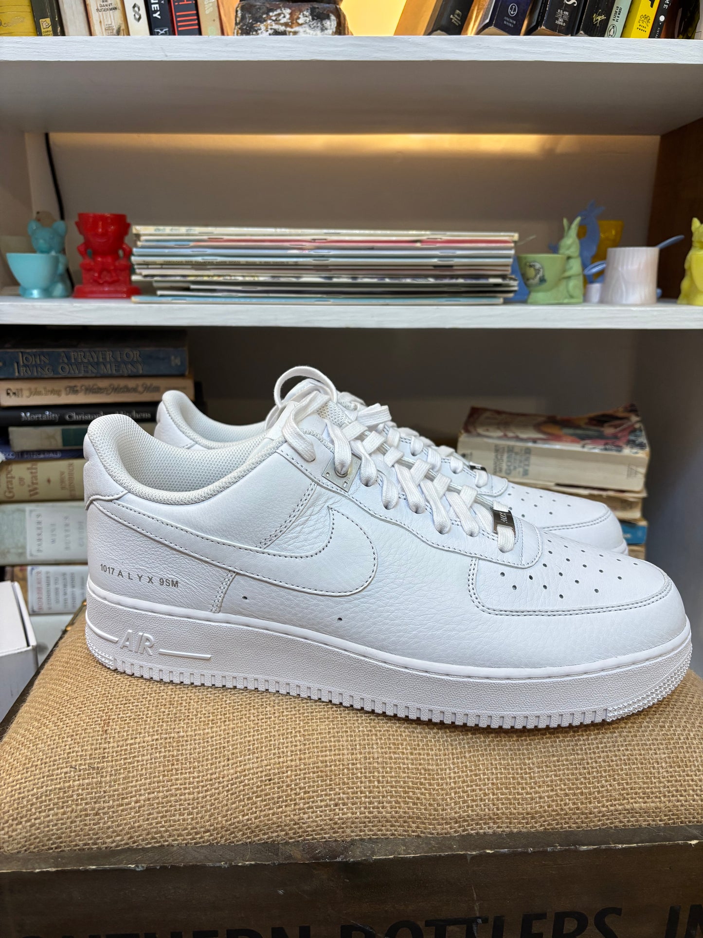 1017 ALYX 9SM White Leather Air Forces