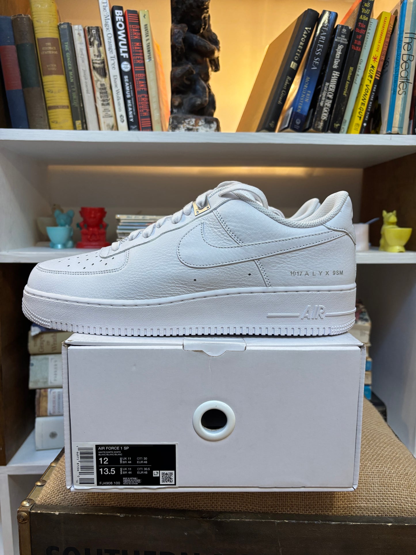 1017 ALYX 9SM White Leather Air Forces