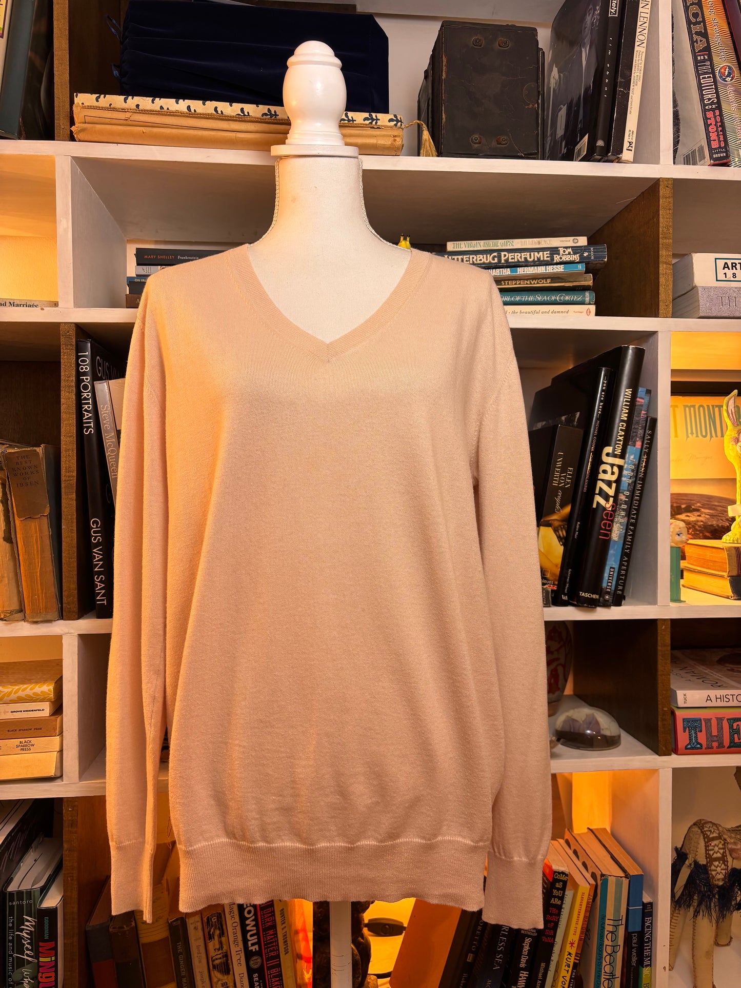 See by Chloé blush paneled sweater