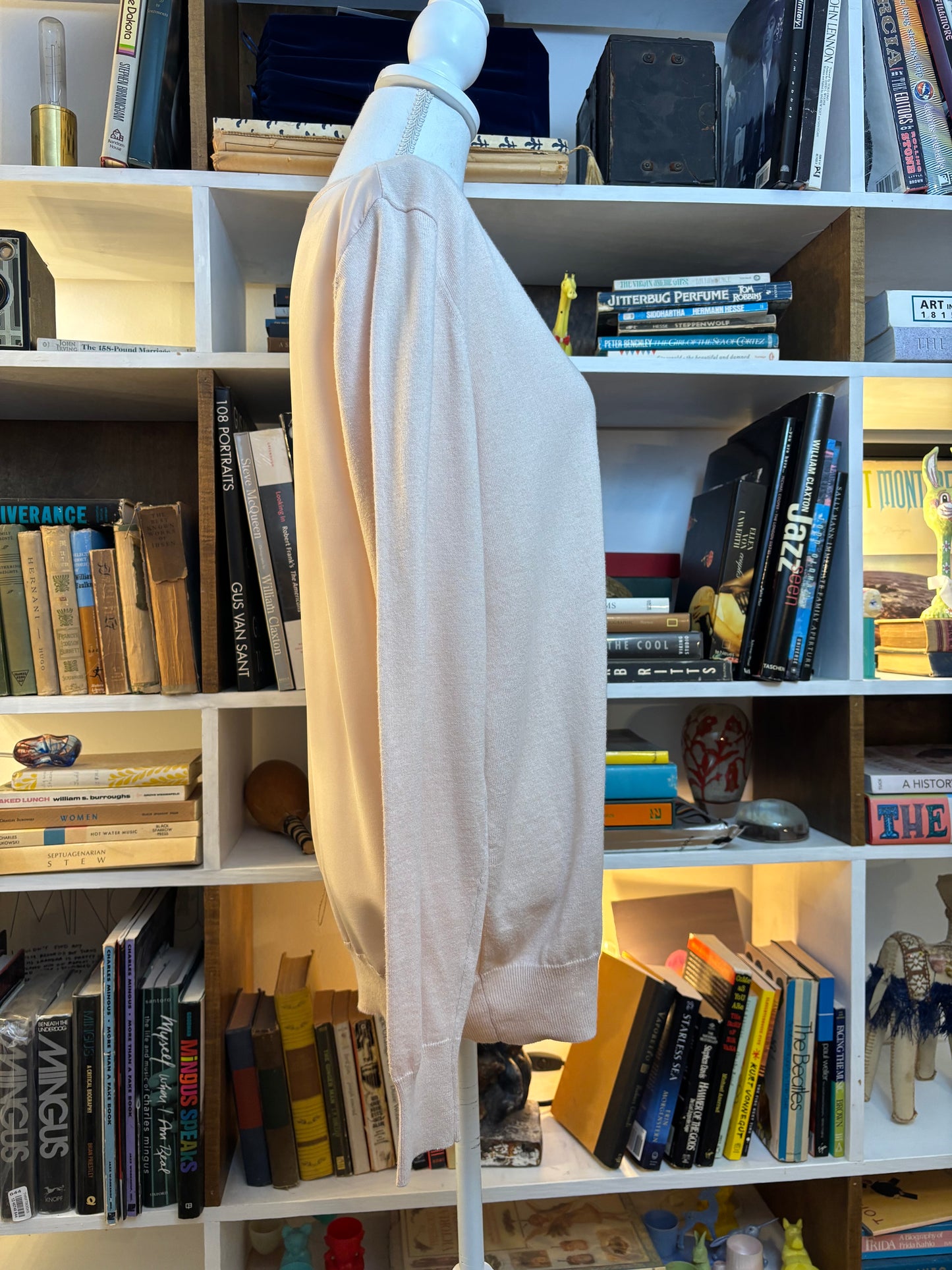 See by Chloé blush paneled sweater