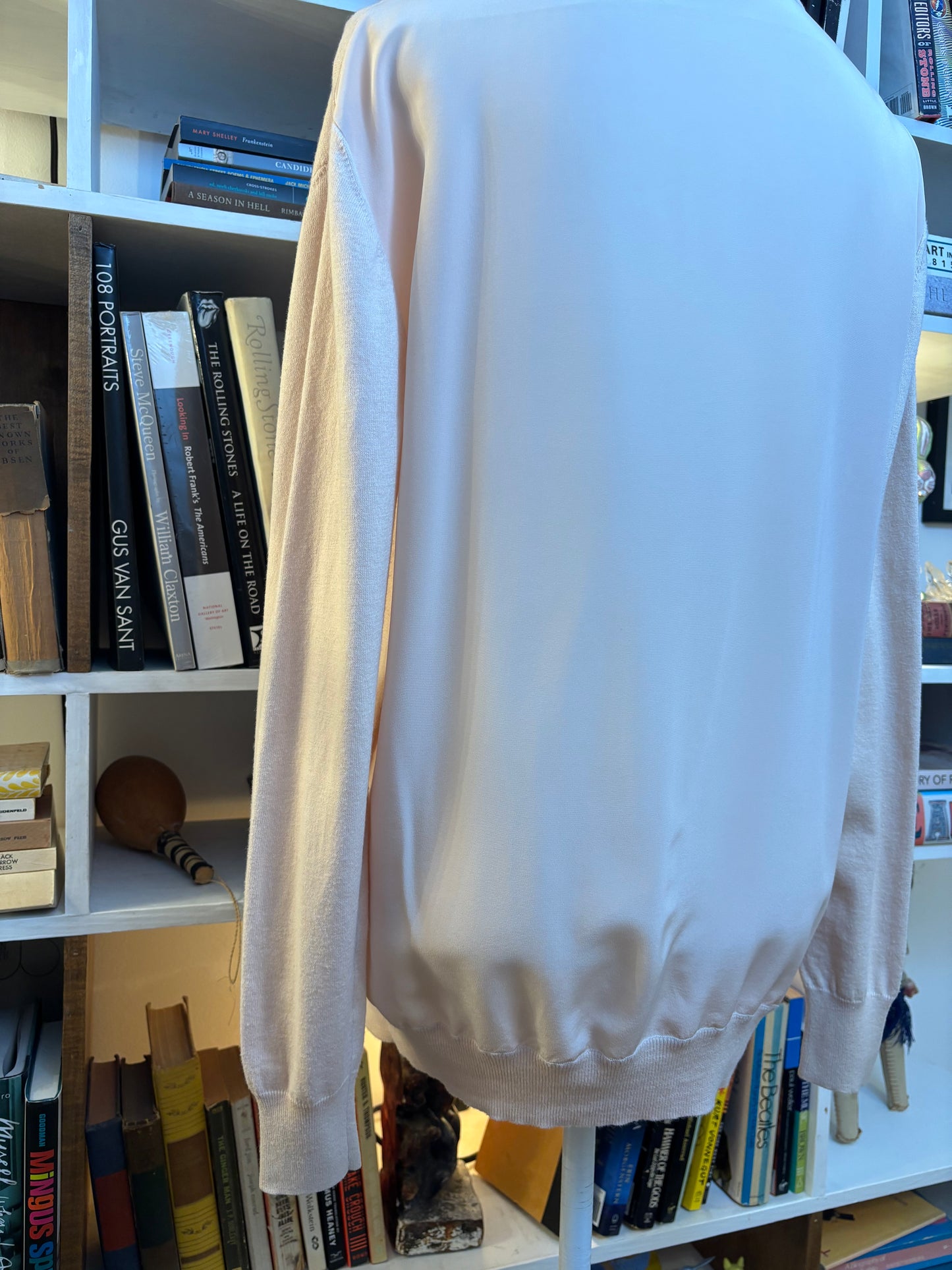 See by Chloé blush paneled sweater