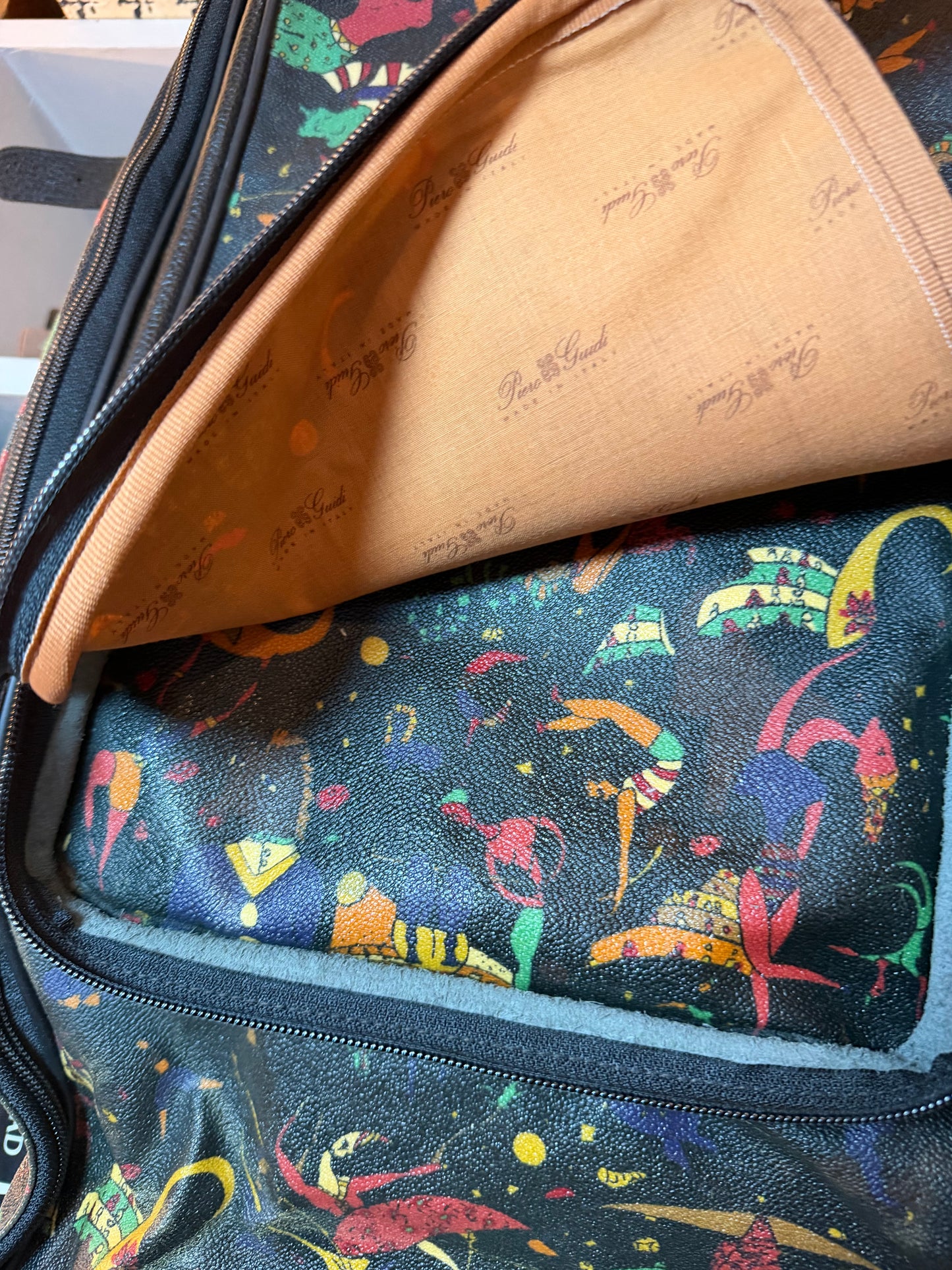 Vintage Piero Guidi Magic Circus Garment Bag — Made in Italy